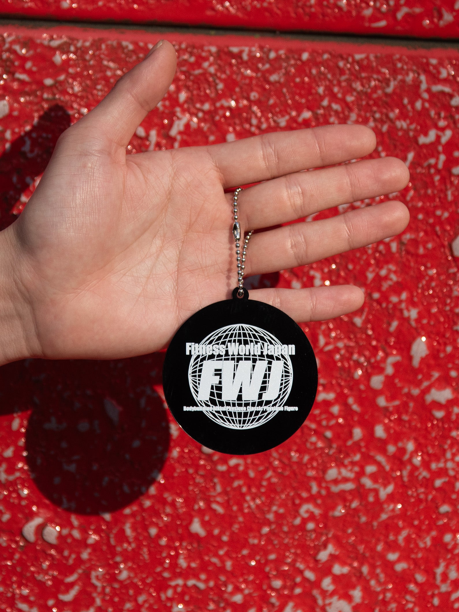 White Logo Collection Acrylic Keychain