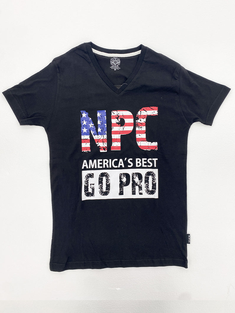Men's Combed Cotton V-Neck Top