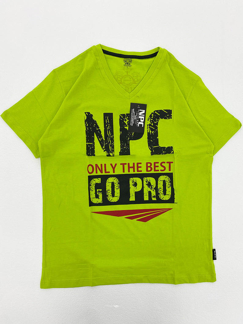 Men's Combed Cotton V-Neck Top