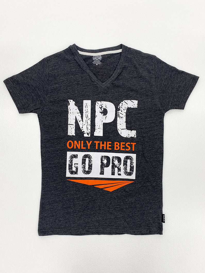 Men's Combed Cotton V-Neck Top