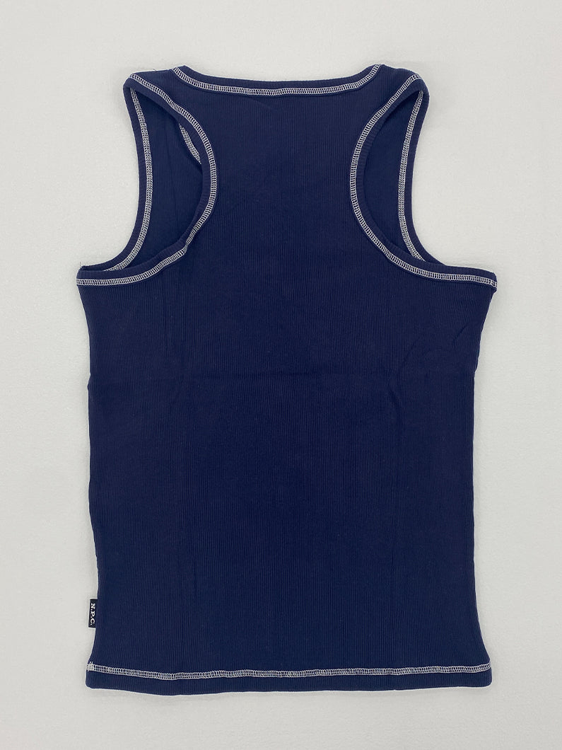 Tank Top, Ribbed, Barbell Logo