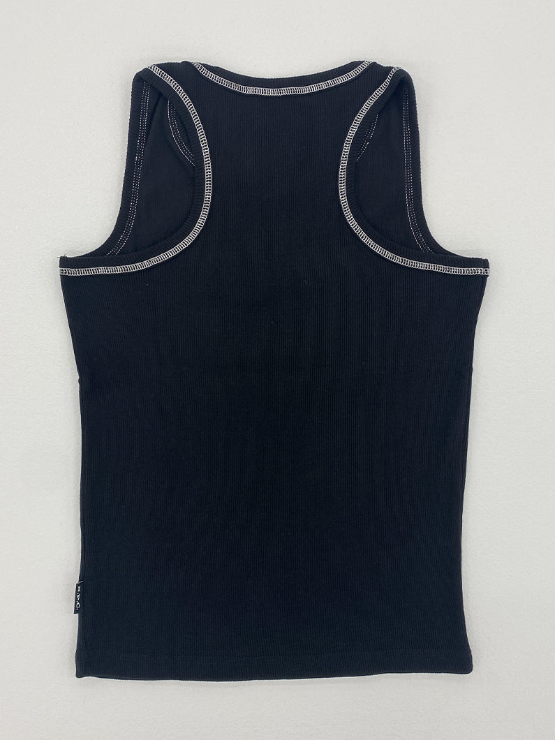 Tank Top, Ribbed, Barbell Logo
